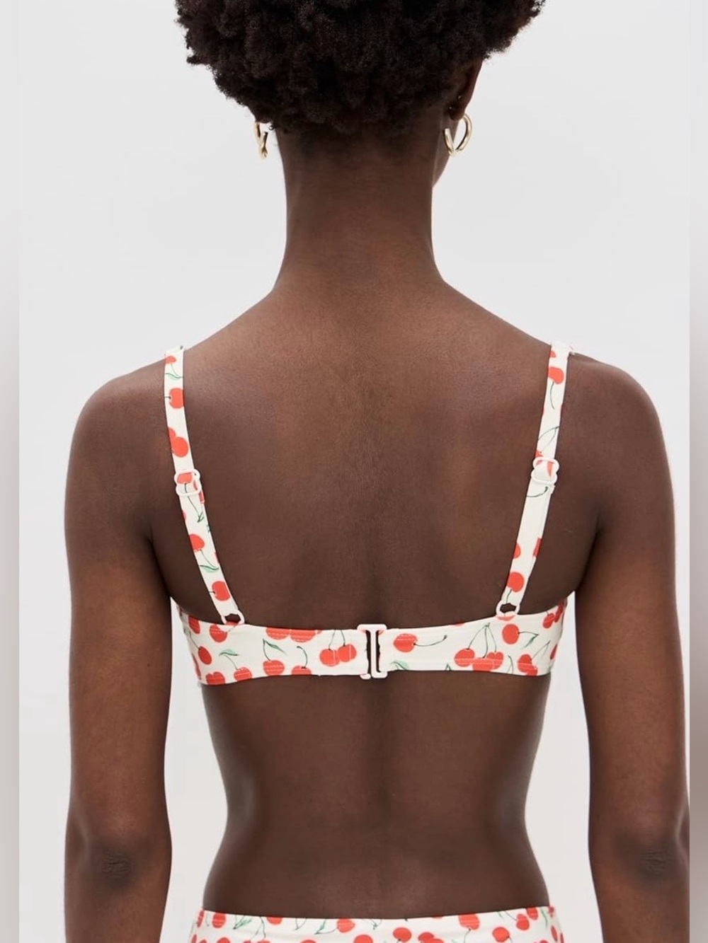 FINAL PRICE Good American Women’s Cherry Print Underwire Bikini Top, size M - Picture 3 of 4